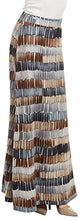 Load image into Gallery viewer, Lock and Love Women&#39;s Print/Solid High Waist Maxi Skirt-Made in U.S.A. - Zainab&#39;s Closet