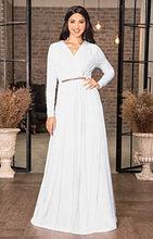 Load image into Gallery viewer, KOH KOH V-Neck Flowy Formal Kaftan Dress - Zainab&#39;s Closet