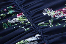 Load image into Gallery viewer, ZESICA Women&#39;s Floral Print Long Sleeve Pockets Empire Waist Pleated Long Maxi Dress