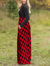Load image into Gallery viewer, ZESICA Women&#39;s Floral Print Long Sleeve Pockets Empire Waist Pleated Long Maxi Dress