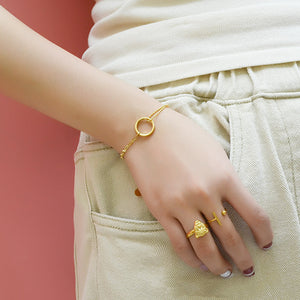 Gold / Silver Circle Chain Bracelet