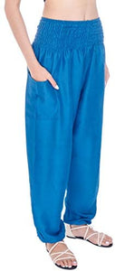 Joob Joob Women's Comfy Bohemian Tapered Elephant Loose Yoga Travel Pajama Lounge Pants - Zainab's Closet