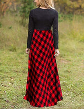 Load image into Gallery viewer, ZESICA Women&#39;s Floral Print Long Sleeve Pockets Empire Waist Pleated Long Maxi Dress
