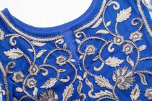 Load image into Gallery viewer, MANER Chiffon Beaded Sequin 3/4 Sleeve Long Gown - Zainab&#39;s Closet