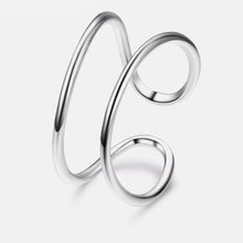 Load image into Gallery viewer, Double Line Clasp Ring