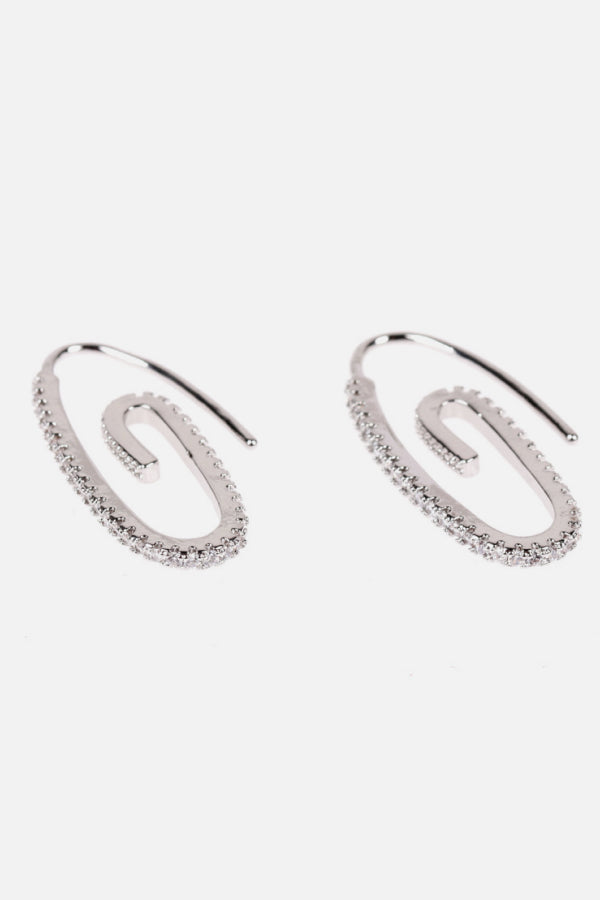 Swirl Earrings Silver