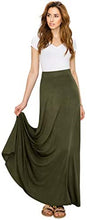 Load image into Gallery viewer, Lock and Love Women&#39;s Print/Solid High Waist Maxi Skirt-Made in U.S.A. - Zainab&#39;s Closet