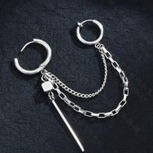 Load image into Gallery viewer, Double Piercing Chain Earring