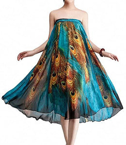 Afibi Womens Full/Ankle Length Blending Maxi Chiffon Long Skirt - Zainab's Closet