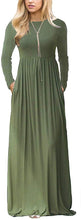 Load image into Gallery viewer, ZESICA Women&#39;s Floral Print Long Sleeve Pockets Empire Waist Pleated Long Maxi Dress