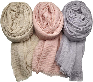 AxeSickle 3PCs Scarf Shawl Wrap Hijab - Zainab's Closet