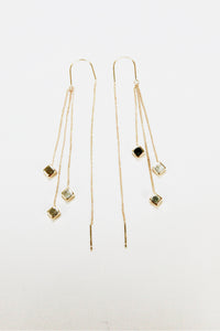 Cubics Threader Earrings