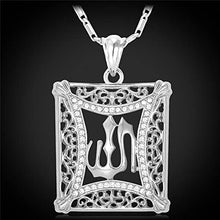 Load image into Gallery viewer, U7 Unisex Platinum / 18K Gold Plated Allah Pendant with 22 inch Link Chain Necklace