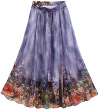 Load image into Gallery viewer, Afibi Womens Full/Ankle Length Blending Maxi Chiffon Long Skirt - Zainab&#39;s Closet