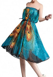 Afibi Womens Full/Ankle Length Blending Maxi Chiffon Long Skirt - Zainab's Closet