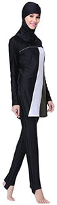Ababalaya Women's Islamic 2/Piece Full Cover Hijab Burkini Swimsuit Swimwear - Zainab's Closet