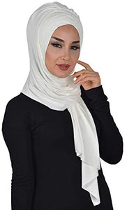 Instant Cotton Jersey Shawl Head Wrap Scarf - Zainab's Closet