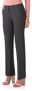 Rekucci Women's Smart Stretch Desk to Dinner Straight Leg Pant w/Zipper Closure - Zainab's Closet