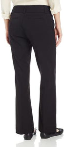 Rafaella Women's Curvy Fit Gabardine Boot Leg Trousers - Zainab's Closet