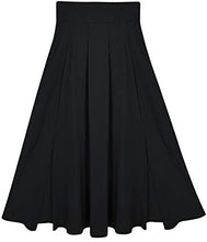 Load image into Gallery viewer, Ranphee Women&#39;s Ankle Length High Waist A-line Maxi Skirt w/ Pockets