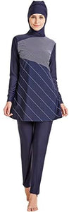 Ababalaya Women's Islamic 2/Piece Full Cover Hijab Burkini Swimsuit Swimwear - Zainab's Closet