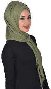 Instant Cotton Jersey Shawl Head Wrap Scarf - Zainab's Closet