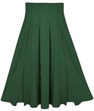 Load image into Gallery viewer, Ranphee Women&#39;s Ankle Length High Waist A-line Maxi Skirt w/ Pockets