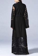 Load image into Gallery viewer, Abetteric Womens Embroidered Dubai Style Muslim Abaya Robe