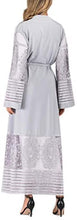 Load image into Gallery viewer, Abetteric Womens Embroidered Dubai Style Muslim Abaya Robe