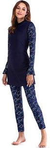 Ababalaya Women's Islamic 2/Piece Full Cover Hijab Burkini Swimsuit Swimwear - Zainab's Closet