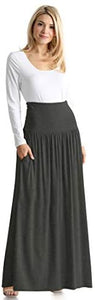 Regular & Plus Size Maxi Skirts with Pockets