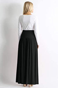Regular & Plus Size Maxi Skirts with Pockets