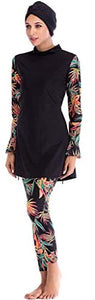 Ababalaya Women's Islamic 2/Piece Full Cover Hijab Burkini Swimsuit Swimwear - Zainab's Closet