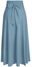 Load image into Gallery viewer, Ranphee Women&#39;s Ankle Length High Waist A-line Maxi Skirt w/ Pockets