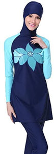 Ababalaya Women's Islamic 2/Piece Full Cover Hijab Burkini Swimsuit Swimwear - Zainab's Closet