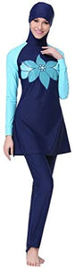 Ababalaya Women's Islamic 2/Piece Full Cover Hijab Burkini Swimsuit Swimwear - Zainab's Closet