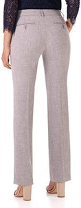 Rekucci Women's Smart Stretch Desk to Dinner Straight Leg Pant w/Zipper Closure - Zainab's Closet