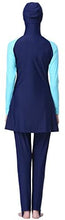 Load image into Gallery viewer, Ababalaya Women&#39;s Islamic 2/Piece Full Cover Hijab Burkini Swimsuit Swimwear - Zainab&#39;s Closet