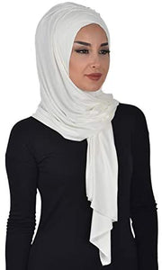 Instant Cotton Jersey Shawl Head Wrap Scarf - Zainab's Closet