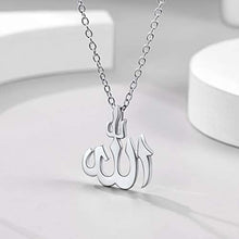 Load image into Gallery viewer, PROSTEEL Stainless Steel Allah Necklace, Muslim Islamic Jewelry,Crescent Moon,Eid Gift,Arabic Necklace,Gold/Silver Tone, Come Gift Box