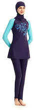 Load image into Gallery viewer, KXCFCYS Full Coverage Modest Islamic Hijab Swimwear Swimsuit - Zainab&#39;s Closet
