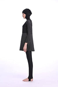 Ababalaya Women's Islamic 2/Piece Full Cover Hijab Burkini Swimsuit Swimwear - Zainab's Closet
