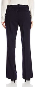 Rafaella Women's Curvy Fit Gabardine Boot Leg Trousers - Zainab's Closet