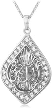 Load image into Gallery viewer, U7 Unisex Platinum / 18K Gold Plated Allah Pendant with 22 inch Link Chain Necklace