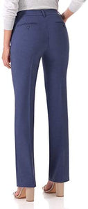 Rekucci Women's Smart Stretch Desk to Dinner Straight Leg Pant w/Zipper Closure - Zainab's Closet