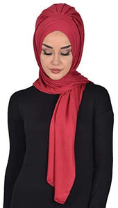 Instant Cotton Jersey Shawl Head Wrap Scarf - Zainab's Closet
