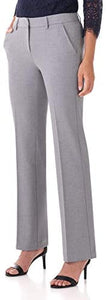 Rekucci Women's Smart Stretch Desk to Dinner Straight Leg Pant w/Zipper Closure - Zainab's Closet
