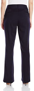 Rafaella Women's Curvy Fit Gabardine Boot Leg Trousers - Zainab's Closet
