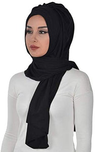 Instant Cotton Jersey Shawl Head Wrap Scarf - Zainab's Closet