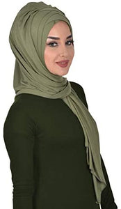 Instant Cotton Jersey Shawl Head Wrap Scarf - Zainab's Closet